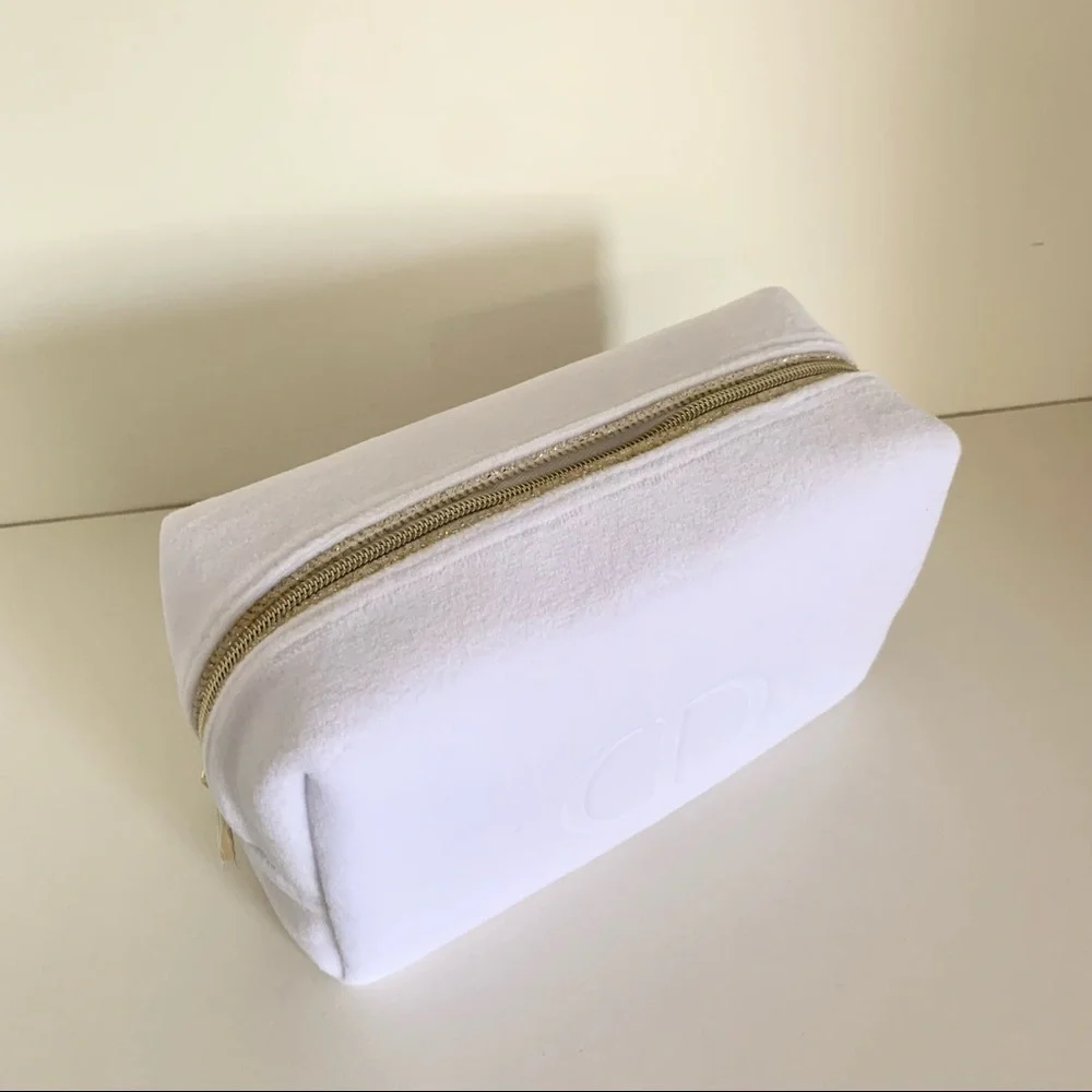 NEW Dior furry zippy pouch